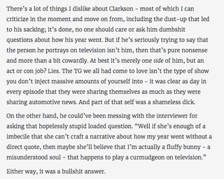 Illustration for article titled Comment Of The Day: Who Is The Real Jeremy Clarkson?